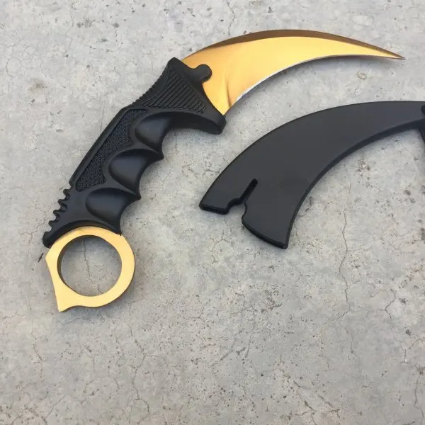 Cool Handmade Hunting Karambit Knife CS GO Never Fade Counter Strike