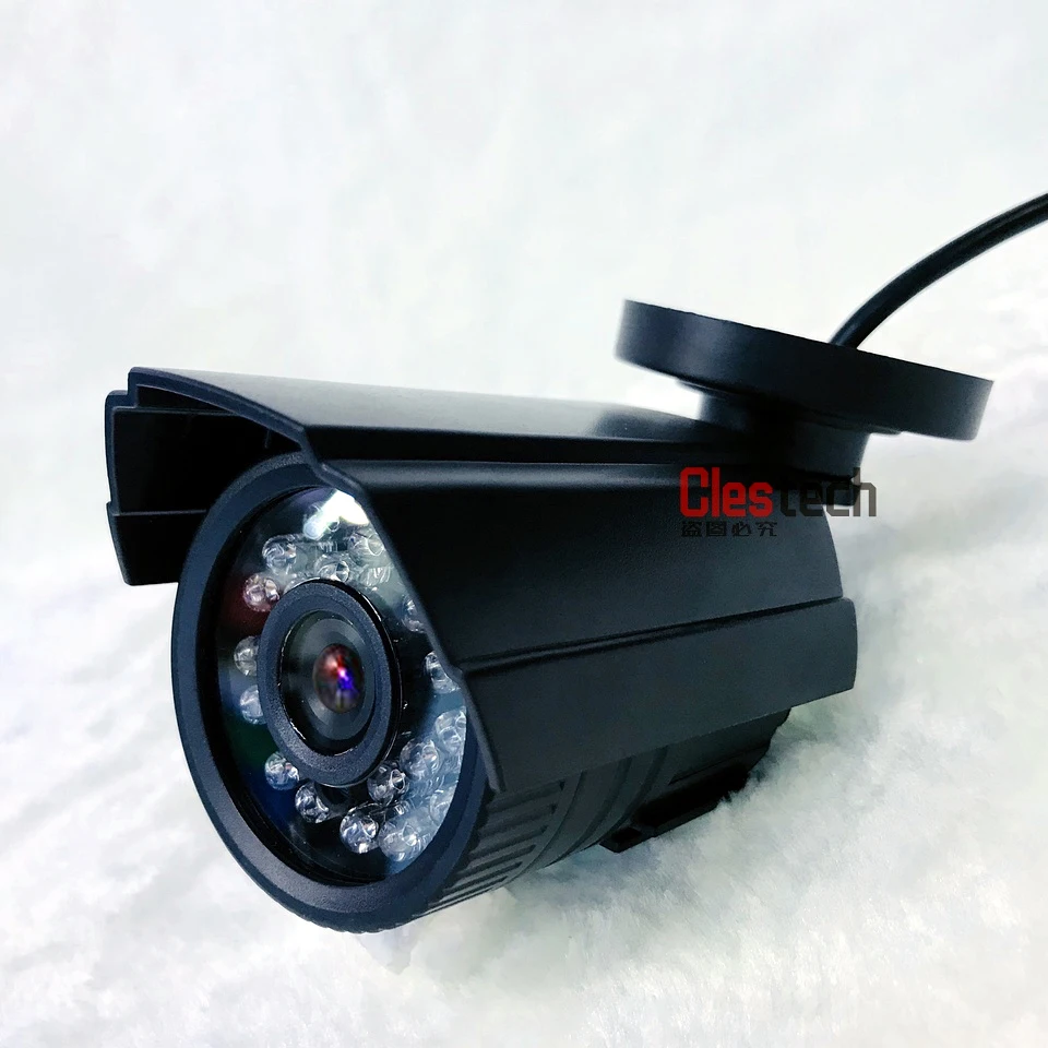 Высокое качество 1200TVL HD мини Cctv камера Открытый водонепроницаемый IP66 ИК ночного видения Цвет аналоговый Мониторинг безопасности есть кронштейн