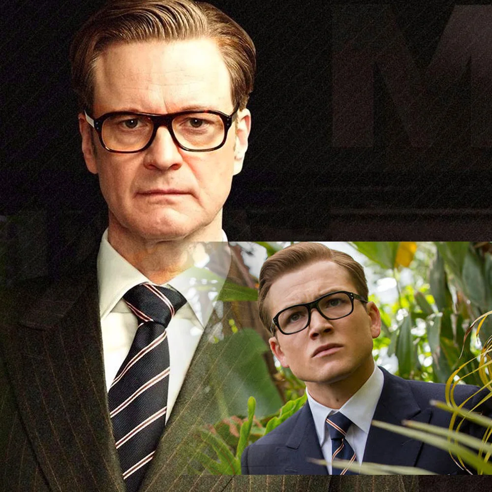 Kingsman очки золотой круг Секретная служба Kingsman очки Гарри эггси очки топ ацетатная оправа Британский Стиль очки