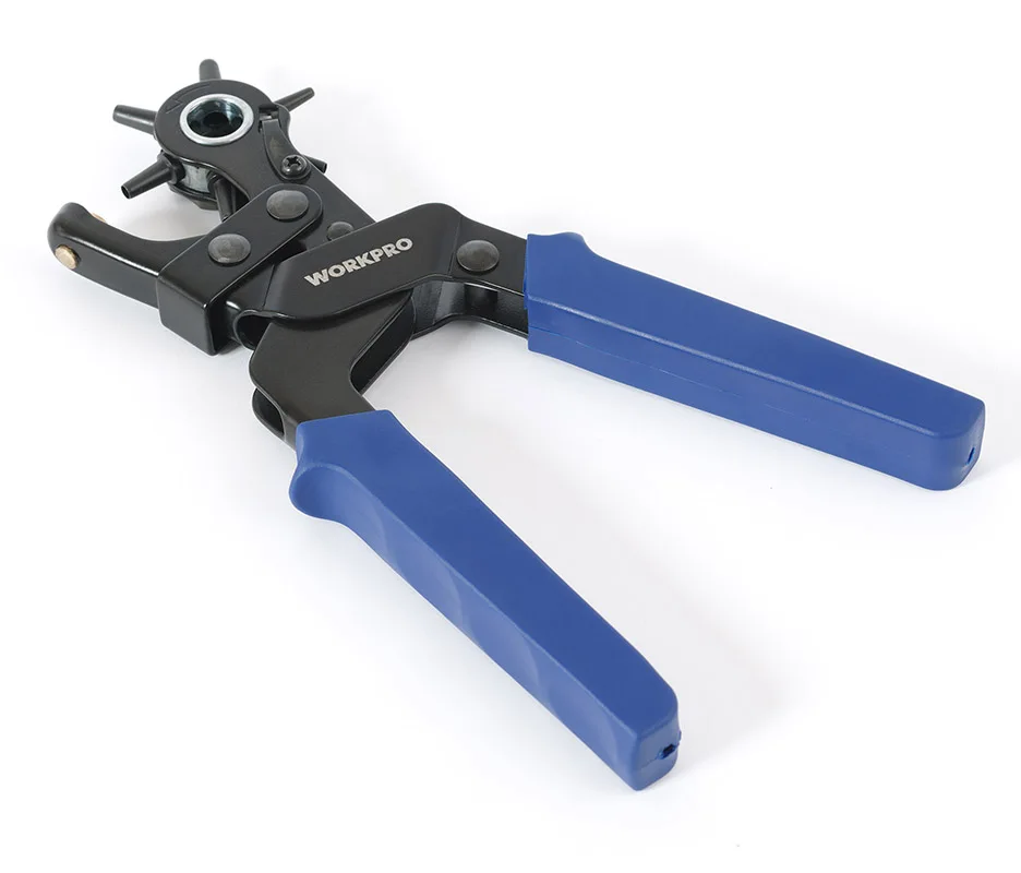 WORKPRO Hole Punching Pliers Watch Repair Tools Puncher for Watch band Card Paper Perforator 
