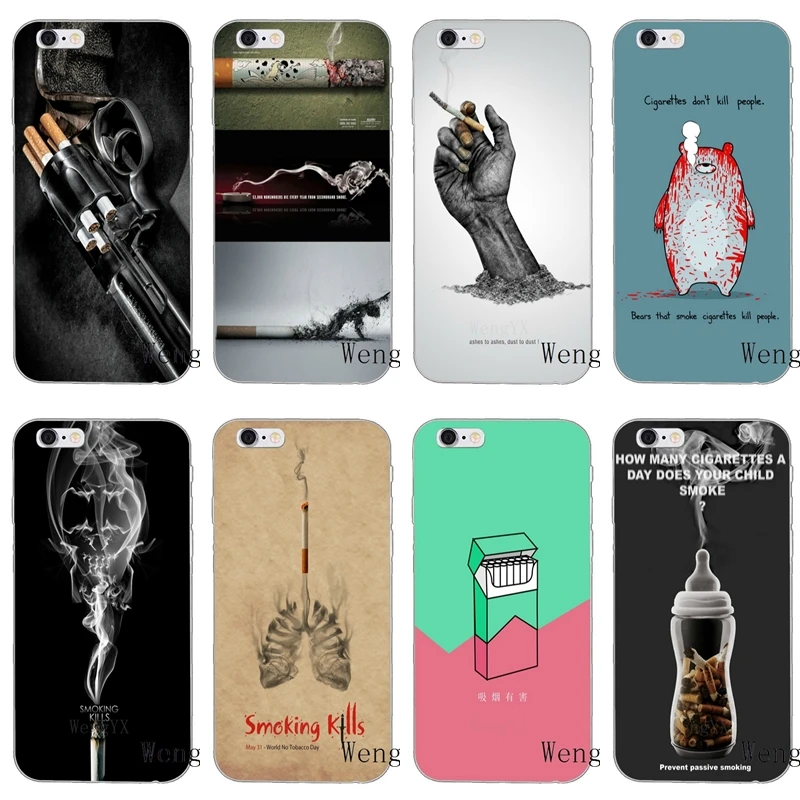 Custom Cool Cigaret Smoking Kills мягкий чехол для Xiaomi Mi A2 6X8 SE Pro Lite Mix Max 3 Redmi 6 6A S2 Note Pocophone