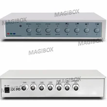 Монитор видеонаблюдения 4 сплиттер для мониторов 4 видео в 1 выход BNC IN/out+ пульт дистанционного управления