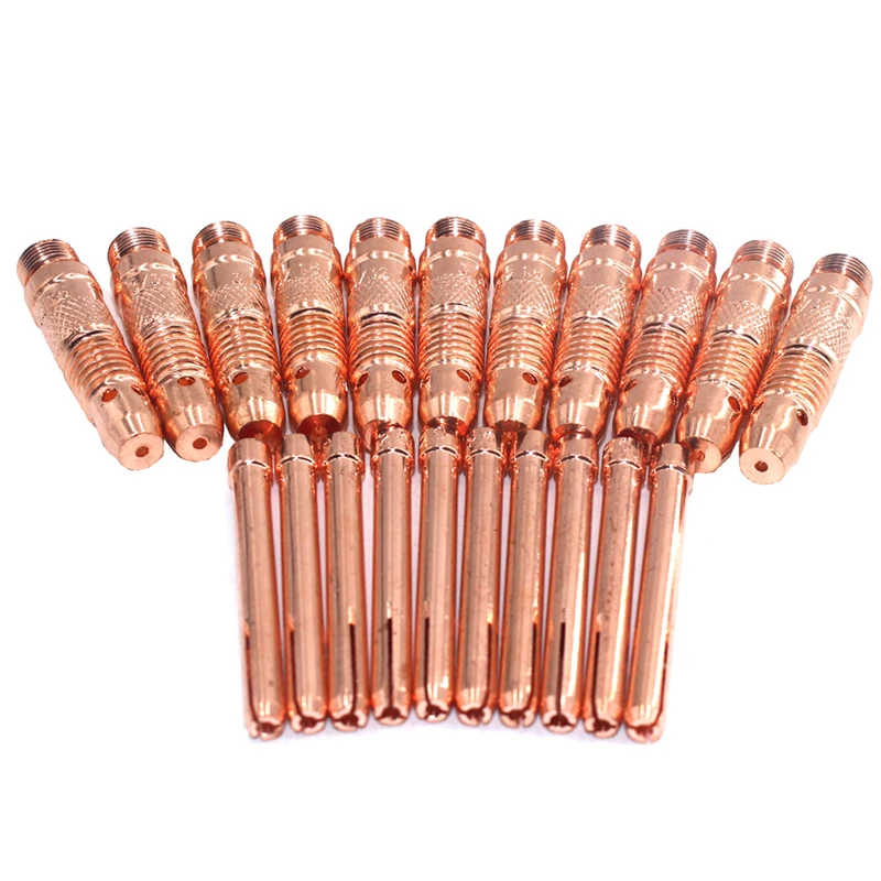 

20Pcs Welding Tools Consumables TIG Inverter DC Welding Machine Equipment 2.0mm WP17 18 26 Torch Tungsten Collet body and Collet