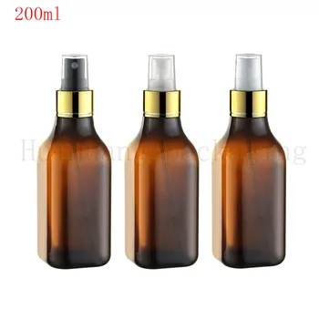 

30pcs 200ml Travel Refillable Empty brown PET Plastic Perfume Bottle 200CC Mist Sprayer Perfume Atomizer,Cosmetic Container