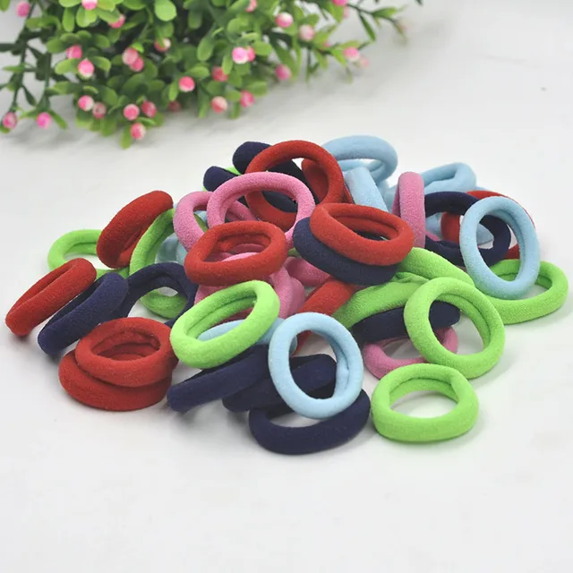Aikelina 50 Pcs/LOT hair accessories FOR girls and kids RUBBER BANDS BLACK WHITE 2017 The ponytail holder Elastic Hair Bands -