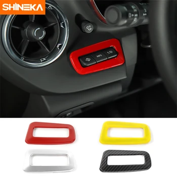 

SHINEKA Car Interior Decoration Kits Heads Up Display Control Switches Cover Bezel Panel Frame 6th Gen for Chevy Camaro 2017+