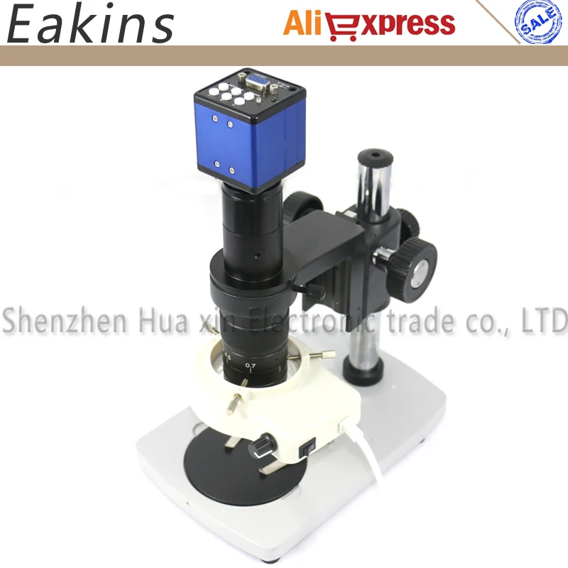 

2.0MP Digital Industrial Microscope Camera set VGA outputs 1/3+180X C-Mount Lens+56 LED Ring light +Metal stand holder