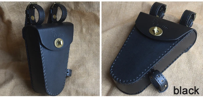 Excellent G05 Cycling tool bags Retro bicycle with beam triangle bag kit beam bag bag leather nostalgic classic style 4