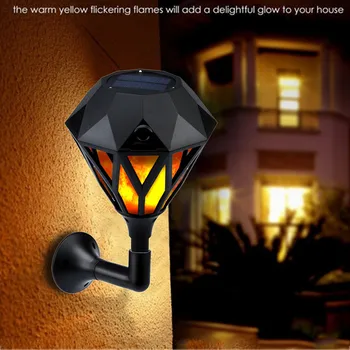 

Flame Wall Mount LED Light Outdoor Garden Path Landscape Fence Yard Lamp