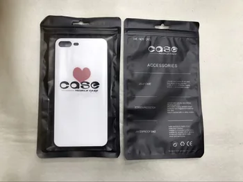 

100Pcs 12.5X21cm Plastic zipper Bag Cell Phone Accessories Mobile Phone Case Cover Packaging Package Bag for SONY iPhone 6 Plus
