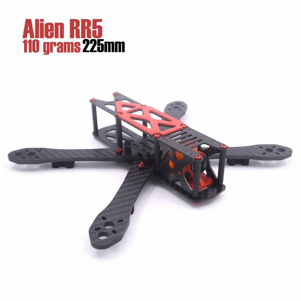 Алюминиевый комплект винтов и гаек LEACO RC Alien RR5 золотисто красный 5 дюймов 225 мм 110 г