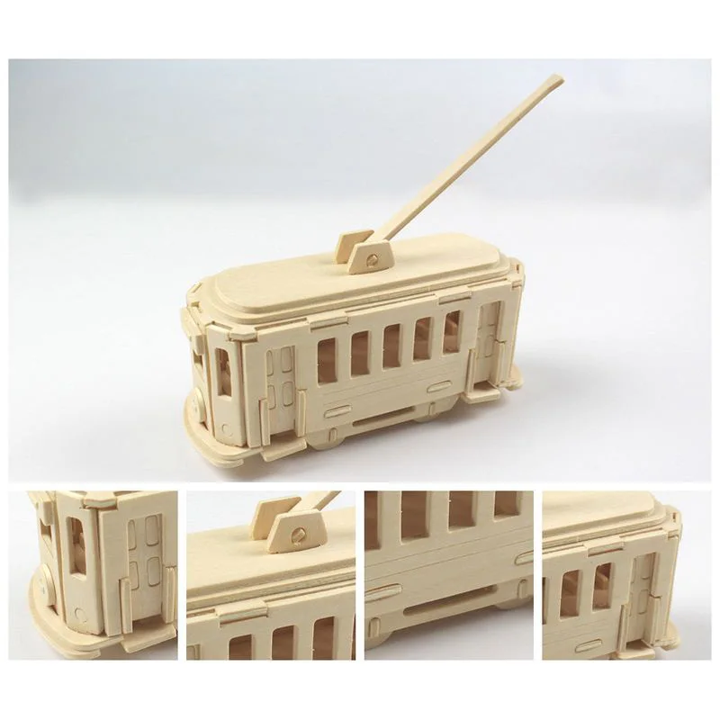 Wooden Toys 3D Wooden Puzzle Games Helicopter Tank Vehicle Car Puzzles Educational Toys  For Children  Adult  Christmas Gift (2)