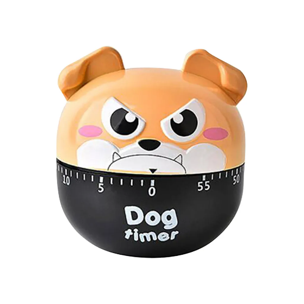 SAINGACE Dog Timer Plastic Machine Timer 60 Min Alarm Clock Kitchen Stopwatch Kitchen Tools Bell Alarm Loud 60-Minute Clock