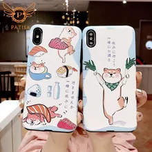 Популярный Забавный милый чехол для телефона Akita для iphone 7, чехол с мультяшным животным, японская собака, мягкий чехол для iphone XS Max XR X 6 7 8 Plus