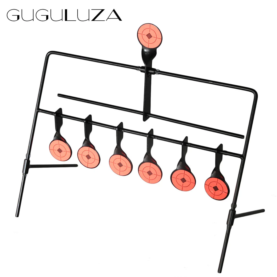 Горячие Новые 7-тарелка сброса стрельба целевой Сброс для Пневмопушка Пейнтбол Стрельба из лука для упражнений в охоте Авто реактивный мишени