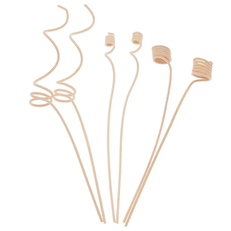 

10pcs Spiral Shape Rattan Reed Diffuser Replacement Stick Wavy Shaped Fragrance Diffuser DIY Home Decoration Drop Shipping