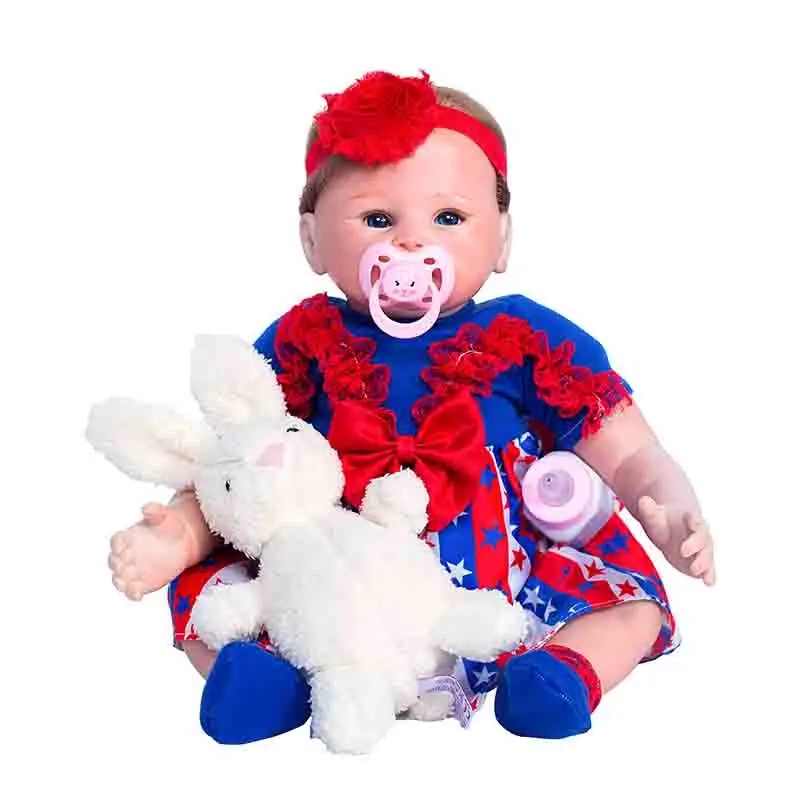 

18 Inch Girls Doll Reborn Baby Silicone Doll lol Toys for Children 86R3 Bebe Reborn Silicone Dolls Reborn Dolls Baby Kids Gifts
