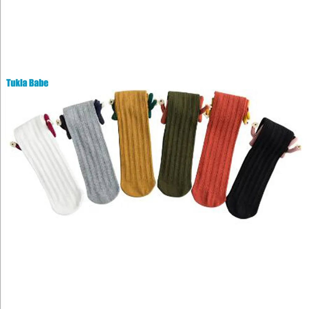 

1-8 Year 2019 spring new children's stockings creative decoration baby cotton boneless girls kids pile tube tights