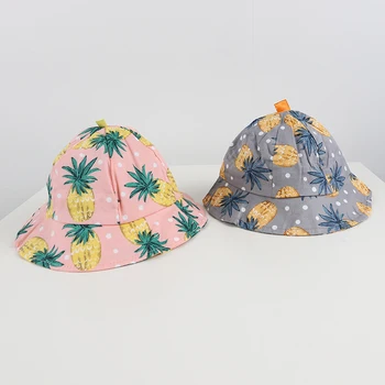 

2017 New Brand fruits print baby sun caps hats Crochet Beanie girls newborn toddler infant bebe bonnet kids bucket cap