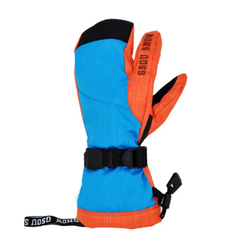 30 Unsex пальмовые перчатки зимние уличные спортивные аксессуары водонепроницаемые ветрозащитные перчатки для сноубординга лыжные перчатки три пальца - Цвет: picture color