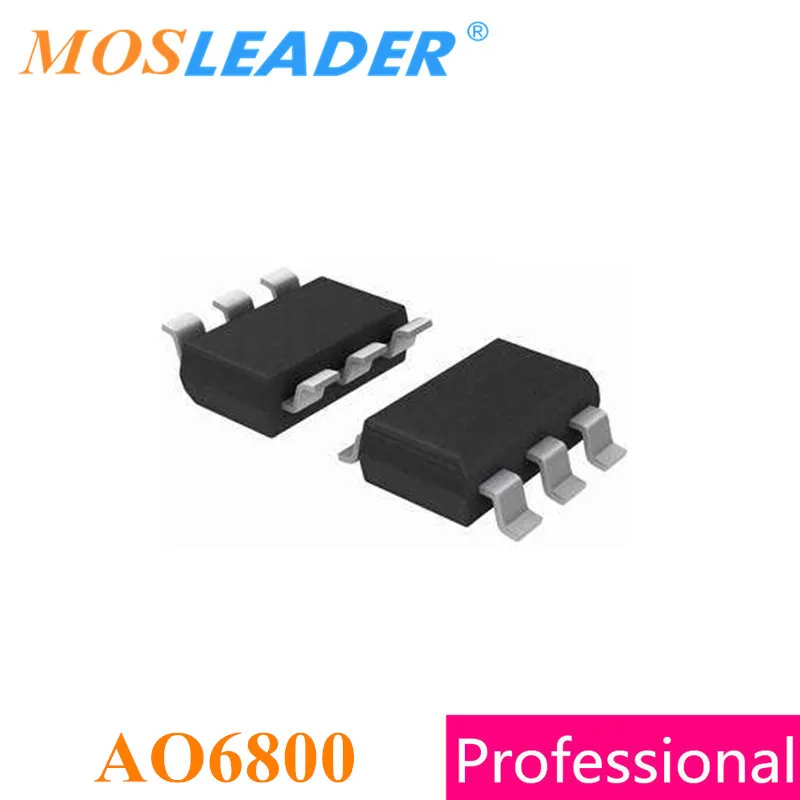 

Mosleader AO6800 SOT23-6 500PCS 3000PCS TSOP6 Dual N-Channel 30V 3.4A Made in China High quality Mosfets