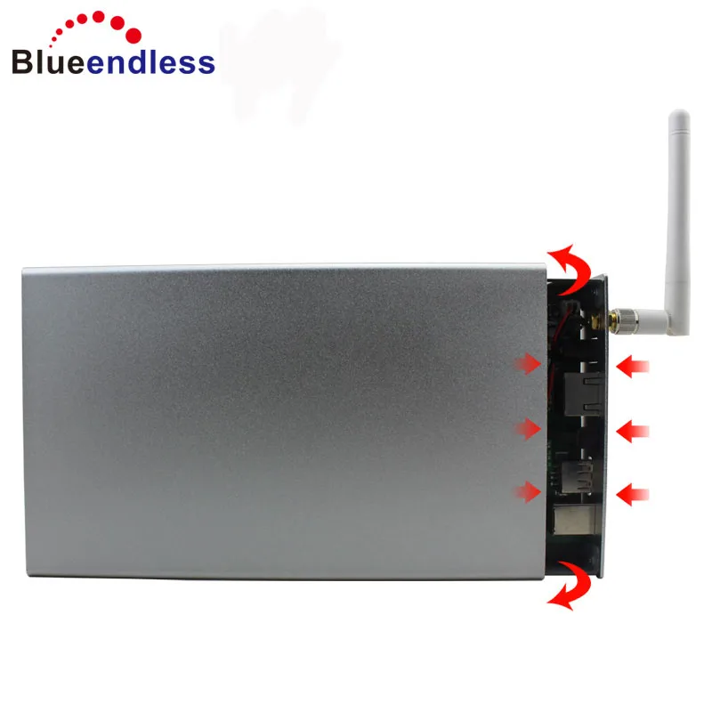 blueendless алюминиевый Wi-Fi роутер беспроводной повторитель может использовать в качестве жесткого диска чехол 3,5 дюймов sata к USB3.0 hdd корпус U35WF