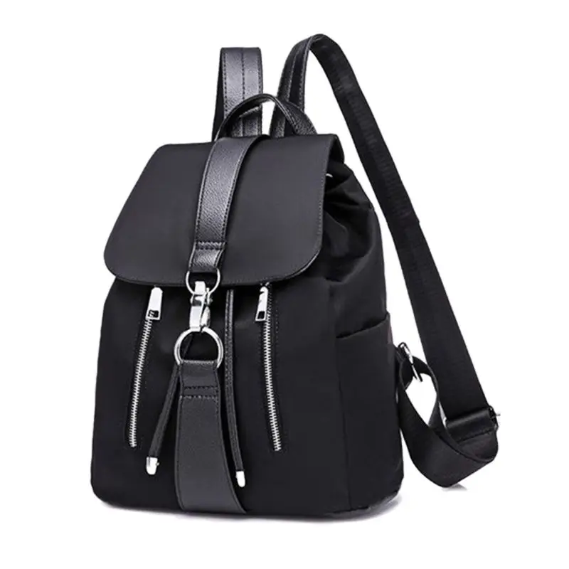 

Fashion New Women Nylon Backpack Casual Rucksack Daypack School Bag Bagpack for Teenage Girls 2019