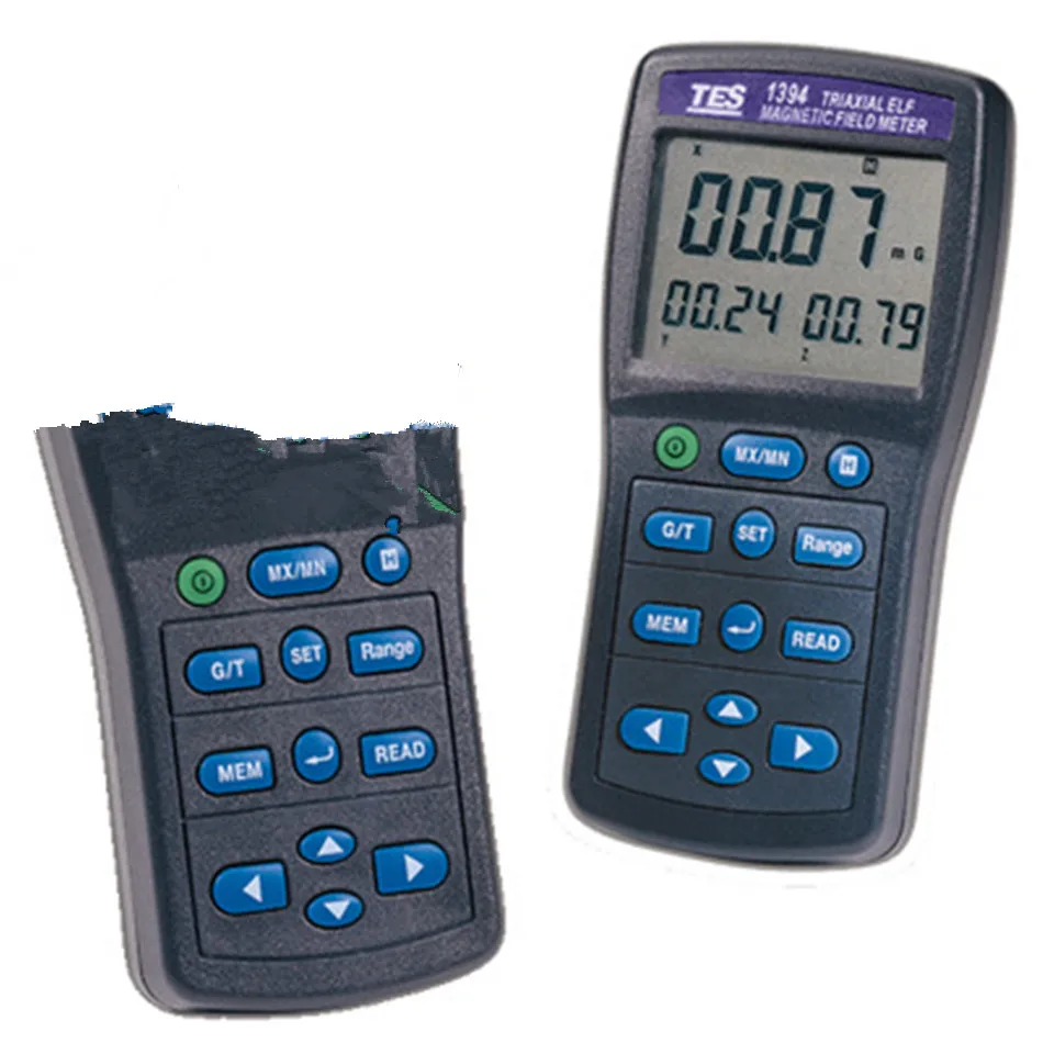 TES-1394 EMF Tester Calibrated To Measure Electromagnetic Field Radiation At Different Bandwidths Down to 50Hz/60Hz Portable