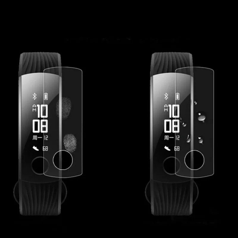 

2pcs Anti-shock Soft TPU Ultra Clear Protective Film Cover For Huawei Honor Band 3 Band3 Smart Wristband Full Screen Protector