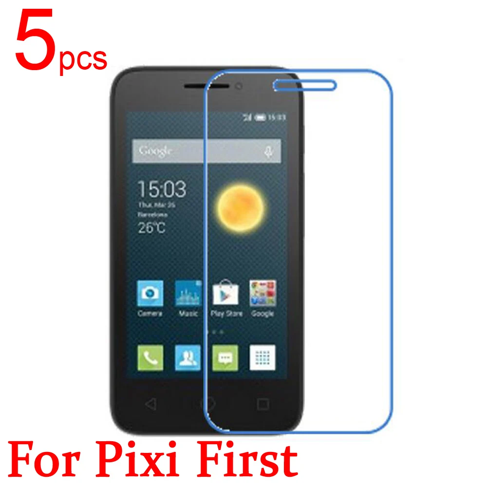 

5pcs glossy/Matte/Nano anti-Explosion LCD Screen Protector Film Cover For Alcatel One Touch Pixi First OT 4024D Film + cloth