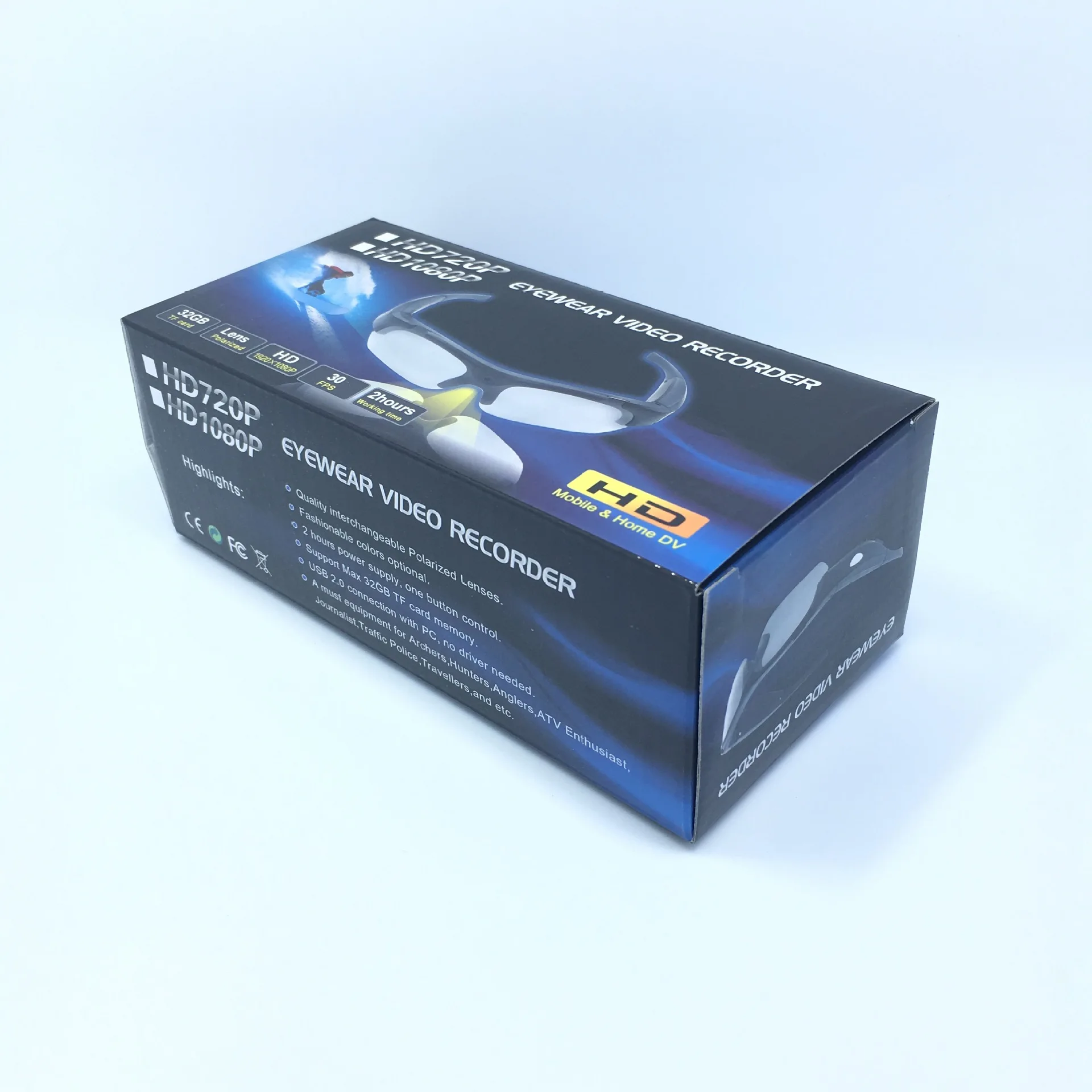 1080P HD Sports Camera glasses wide-angle ride camera recorder Camera Sunglasses 1080P HD Sports Camera glasses wide-angle ride camera recorder Camera Sunglasses