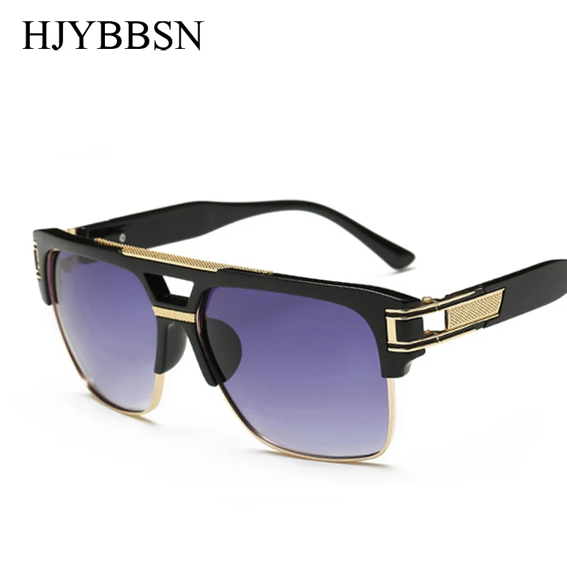 Hjybbsn Металл Завышение Солнцезащитные очки для женщин Для мужчин Брендовая Дизайнерская обувь точки Для женщин/Для мужчин Винтаж очки