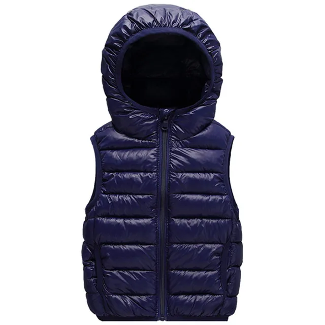 12 Months 16 Years Boy Vest Kids Girls Hooded Waistcoats Jacket Baby