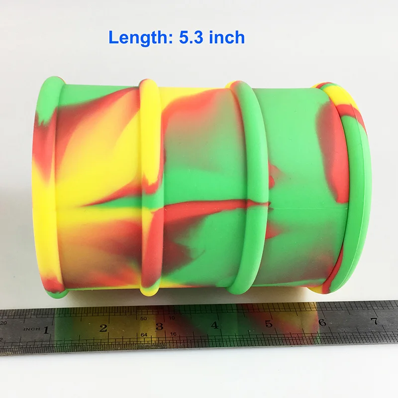 1 шт. силиконовый набор восковой упаковки с квадратные листы колодки Мат баррель барабан 550 мл силиконовый контейнер для масла даббер инструмент для сухих баночки для трав dab