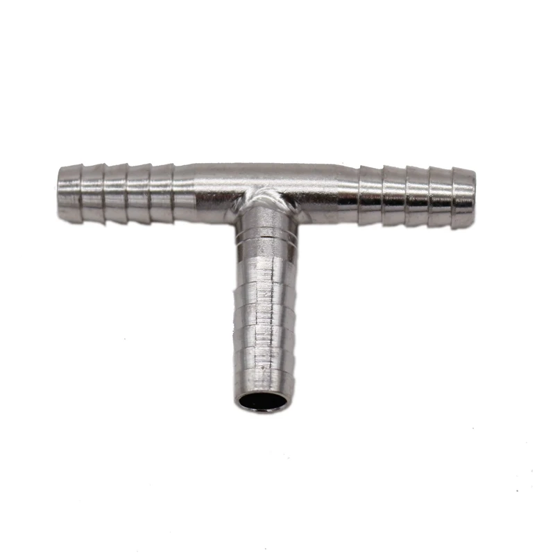 

Stainless Barb Tee 1/4" 3/8" 1/2" Hose Barb Fitting Homebrew Beer Hardware