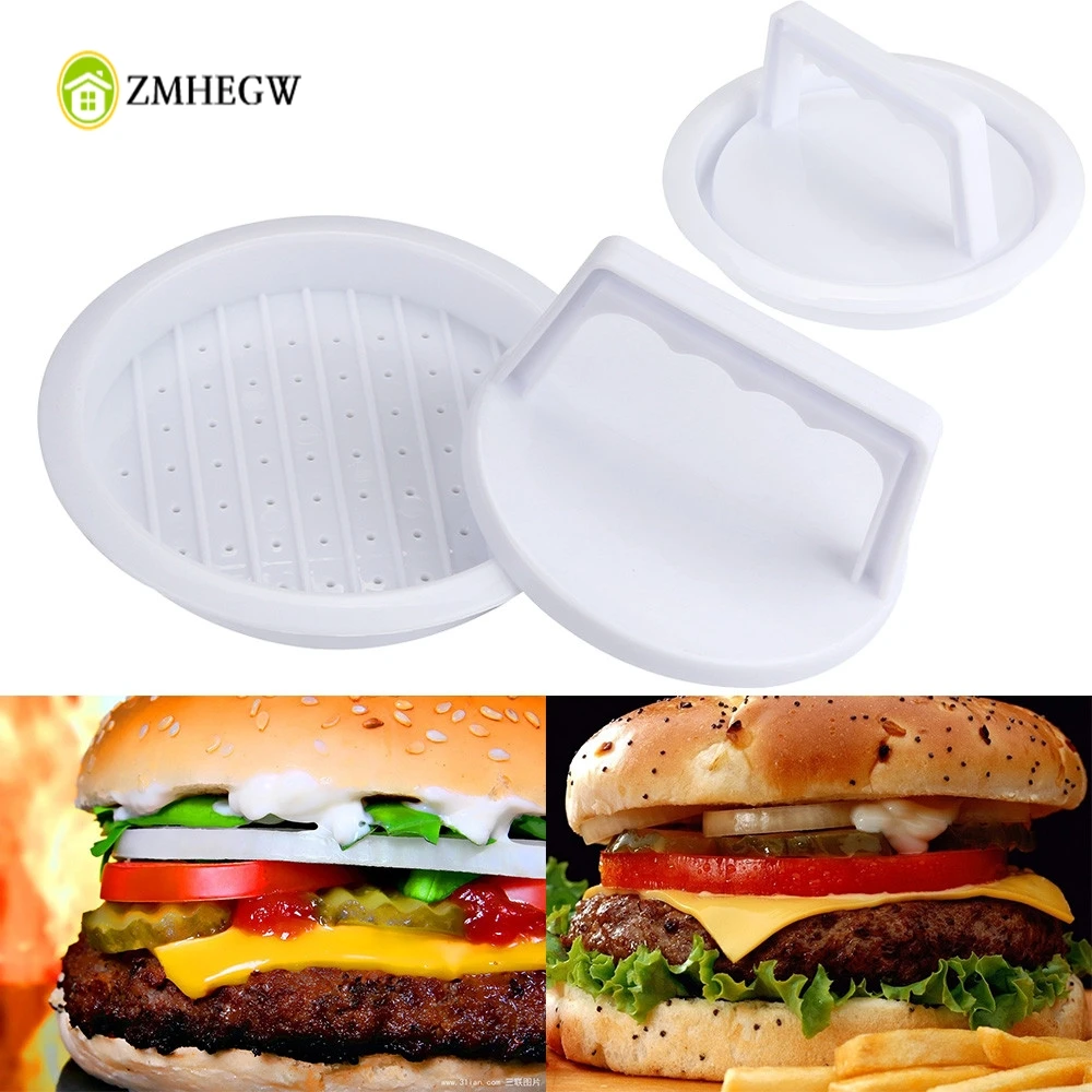 

2018 New DIY Creative kitchenware Mini Patty Press Form Hamburger Mold Maker Round Meat Mince BBQ High Quality On Sale