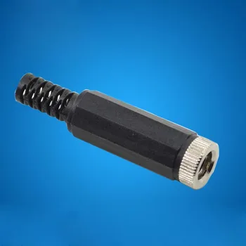 

5pcs Sleeve DC Cable Connector Plug Female Welded Tail Outlet 12V 5.5 * 2.1 For Monitoring Connector etc.