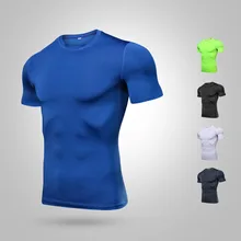 

2018 Gym Fitness Compression Shirt Men Women Cycling Base Layers Bicycle Short Sleeve High-elastic Breathable Underwear Jerseys
