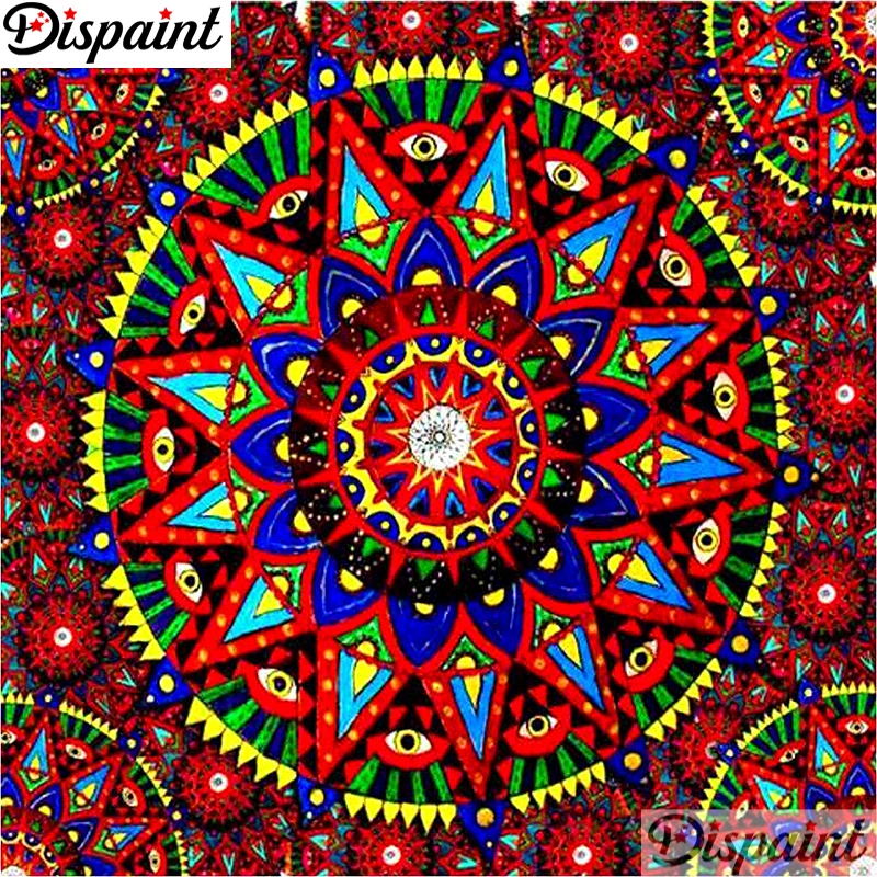 

Dispaint Full Square/Round Drill 5D DIY Diamond Painting "Mandala scenery" Embroidery Cross Stitch 3D Home Decor Gift A10893