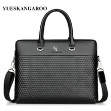 Роскошный брендовый кожаный мужской портфель, сумки, модная большая Вместительная деловая сумка, Черная мужская сумка на плечо, сумка для ноутбука