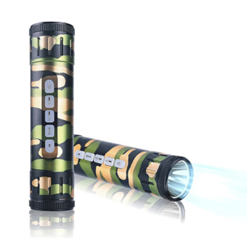 6Function Bicycle Front Light Sound Wireless Bluetooth Phone FM Radio