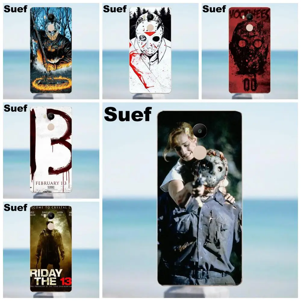 Suef для Xiaomi Redmi 4 3 3S Pro Mi3 Mi4 Mi4i Mi4C Mi5 Mi5S Mi Max Note 2 Мягкий чехол Jason Vorhees Friday The 13th |