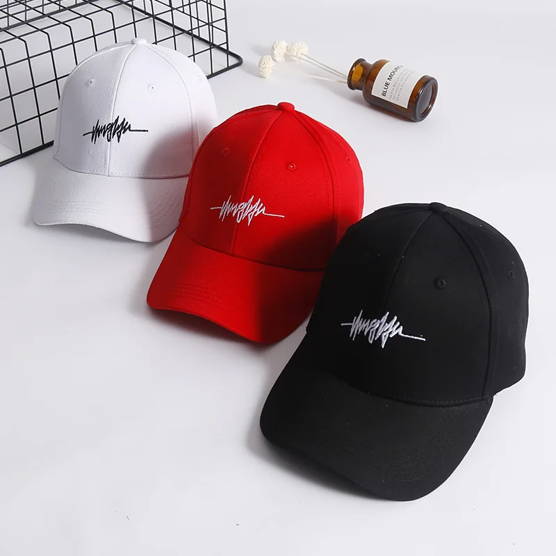 

2019 New Fashion Personality Embroidery White Cap Cotton Swag Snapback Hats for Men Women Hip Hop Fitted Baseball Caps