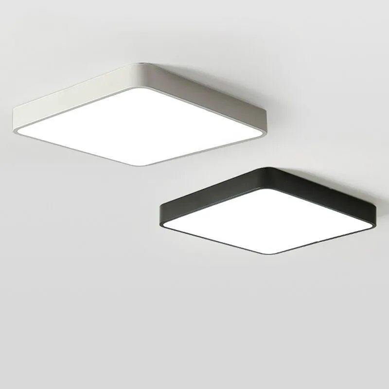 

Ultra-thin Practical 5cm LED Ceiling Lamps Iron Black/white Ceiling Lights for Living Room Bedroom Indoor Lighting