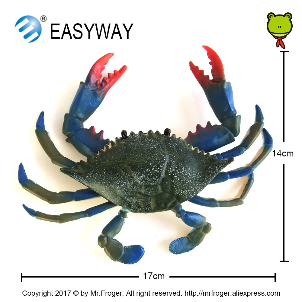 Модель морепродуктов EASYWAY Имитация животных пластиковая игрушка краб экшн