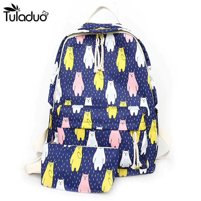 

2018 New Canvas Backpacks Multifunctional Softback Backpack School Bags for Girls Student Book Bag Schoolbag Bolsas Mochilas