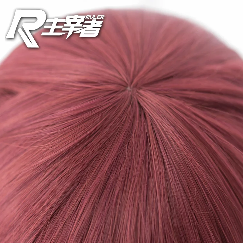 Zombieland Сага косплей костюм парик пурпурно-красный Длинные прямые Хэллоуин длинные прямые Сакура Минамото волосы парик