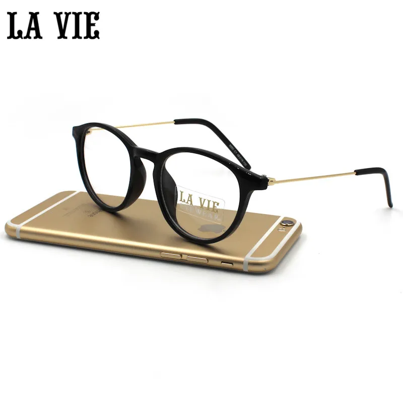 

LA VIE Brand 2016 The New Fashion Print Square Girls Grade Glasses Frame Have 5 Color Boys Transparent Glasses Frame LV8093