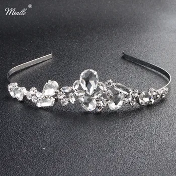 

Miallo Fashion Messy Austrian Crystal Stone Princess Tiaras and Crowns Wedding Dress Hair Jewelry Accessories Hairpieces