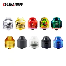 OUMIER ОСА NANO RDA большая палуба Rebuildable бак 22 мм диаметр Регулируемый нижний поток воздуха NANO RDA с полимерным цветным баком